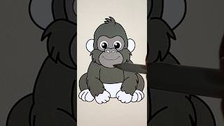 gorilla #drawing #coloringadventure #coloringpages #art