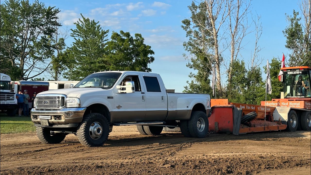 6.0 powerstroke sled pulling set up walk around + run