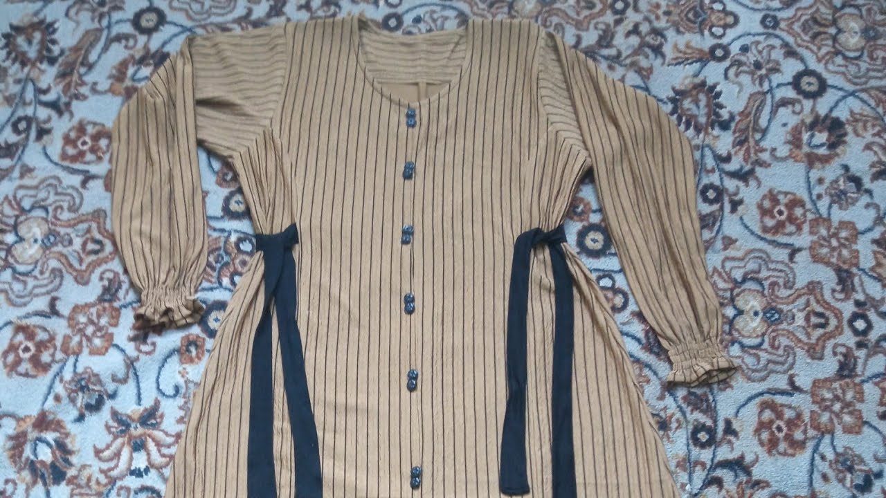 فصال وخياطة البرنسيسه قياطين بالجوانب 🥰طريقة سهله للمبتدأت بالاشبار والسانتيم