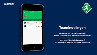 Voetbal.nl app - Jouw teamindeling bekijken screenshot 5