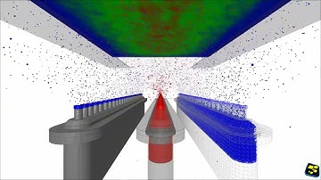 OLED Linear Nozzle Source Simulation | 3 Material System LNS ( CUDA )