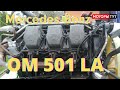 Запуск двигателя Мерседес OM 501 LA / Engine start Mercedes OM 501 LA