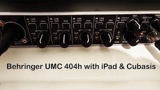 Behringer Umc 404Hd With Ipad And Cubasis