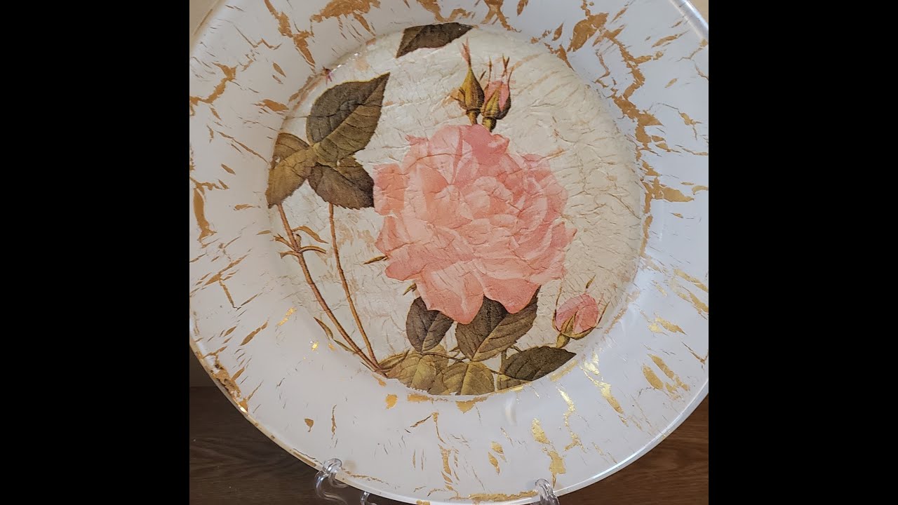 ¿Cómo hacer Craquelado y Decoupage en Vidrio?