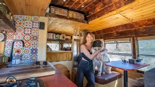 Incredibly Unique Roof Raise Using a Jon Boat  Solo Female in DIY Short Bus