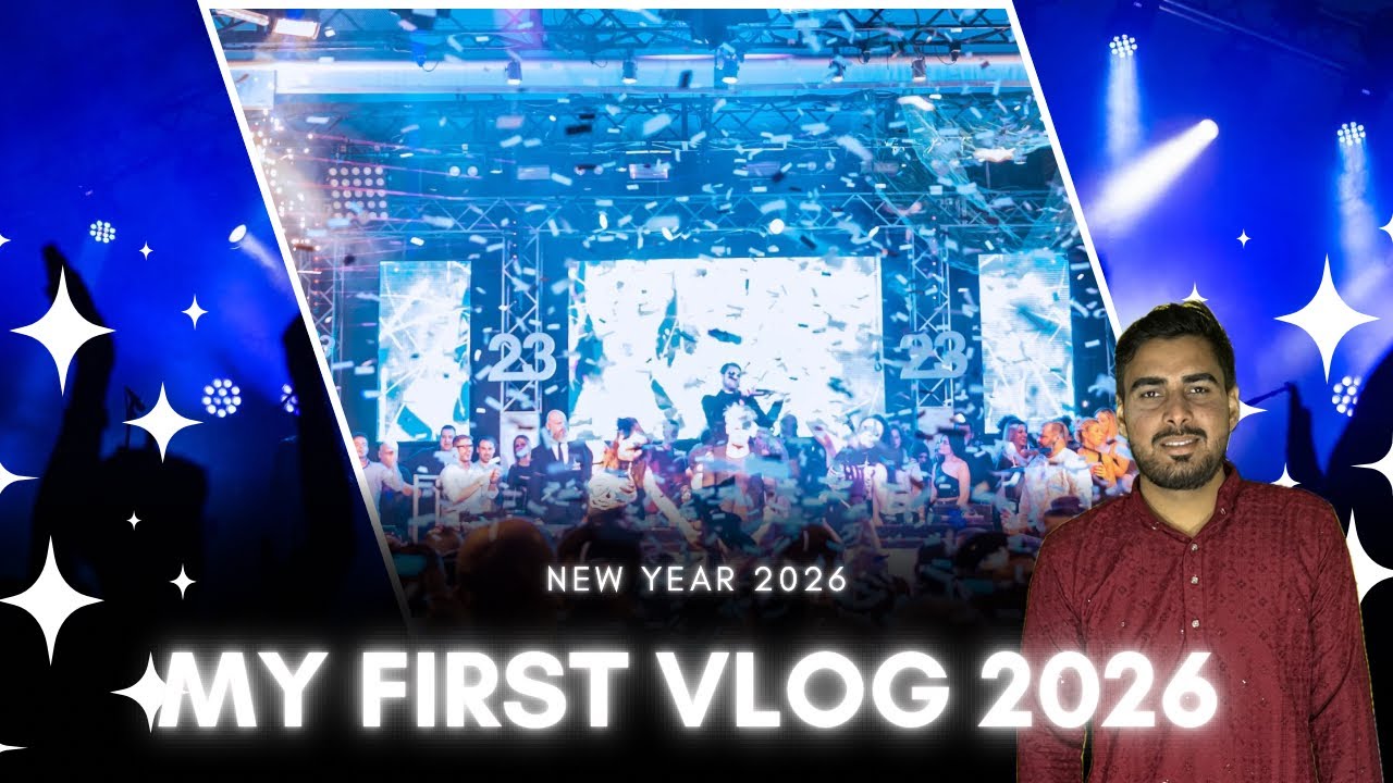 My first vlog | New year vlogs 2026 | first time vlogging 2026 , Happy ...