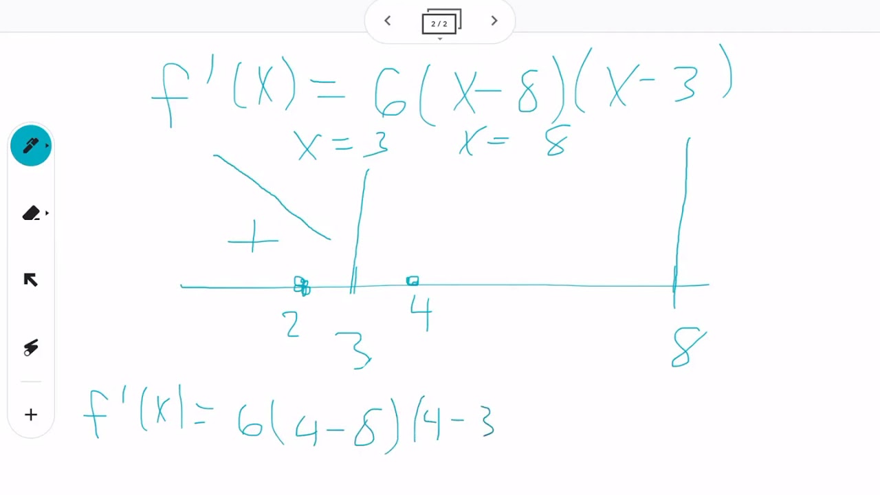 Finding relative extrema example 1 first derivative test YouTube