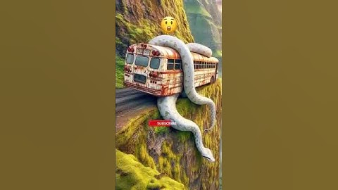 AI Travel Discovery | Python Attacking Bus | Amazon Jungle #shorts #nature #art #ai #naturelovers
