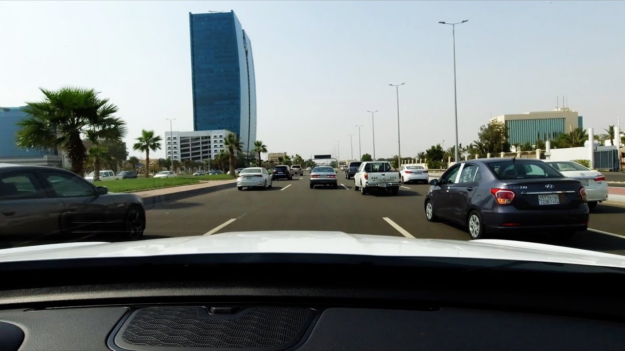 تصوير طريق الملك | اشهر و افخم طريق بجدة | تصوير نهاري 4K