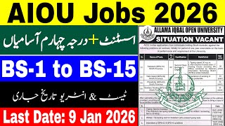 AIOU Jobs 2026 | Step by Step Apply Method | Test Venue & Schedule