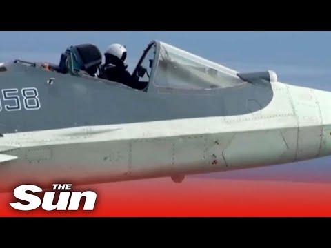 Daredevil Russian pilot flies 1,300mph stealth fighter jet with NO ROOF on his cockpit.