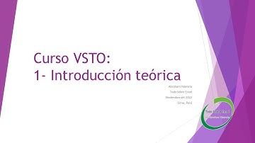 Curso Excel y VSTO: 1- Introducción teórica