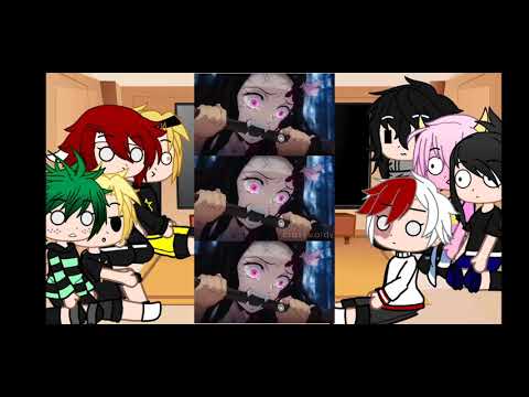 again the time of the reactions MHA/BNHA ( Demon slayer ) ( part 2/3 ...