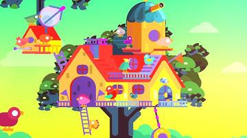 [Powerpoint Drawing] Bird House - Kurzgesagt Style