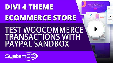 Divi 4 Test Woocommerce Transactions With Paypal Sandbox 👈