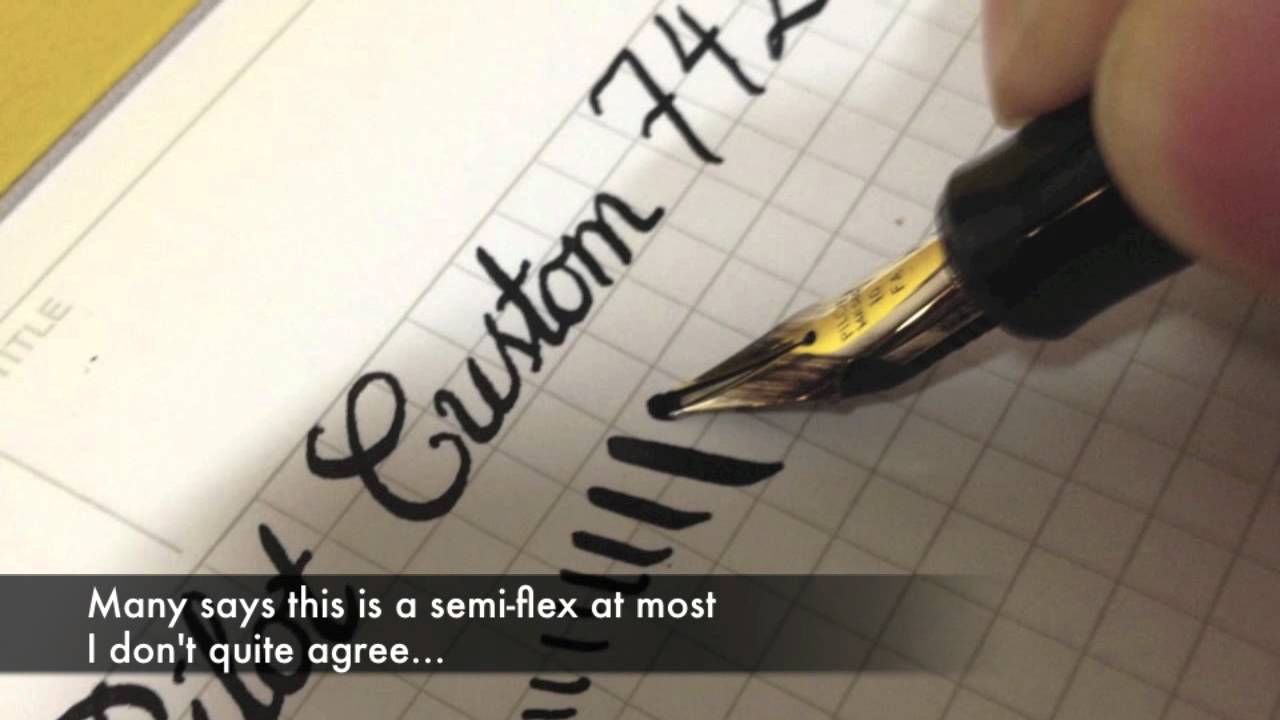 Review of the Pilot Custom 742 with FA nib - YouTube