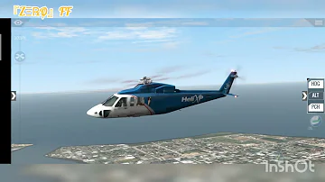 Cold Start, Takeoff & Landing 🚁 Sikorsky S-76 helicopter ✈️ xPlane mobile 🛩️