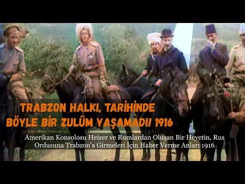 #EskiTrabzon |  Rus Film Arşivinden ; Trabzon Halkı, Tarihinde Böyle Bir Zulüm Yaşamadı! 1916