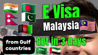 how to apply malaysia e visa online from saudi arabia | malaysia e visa | malaysia e visa apply