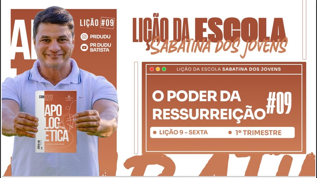 Lição da  Escola SABATINA DOS JOVENS , Sexta 27/02/2026  