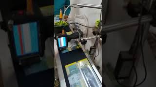 Automatic Batch coding Machine with Conveyor  batch mrp exp nutrition value printing