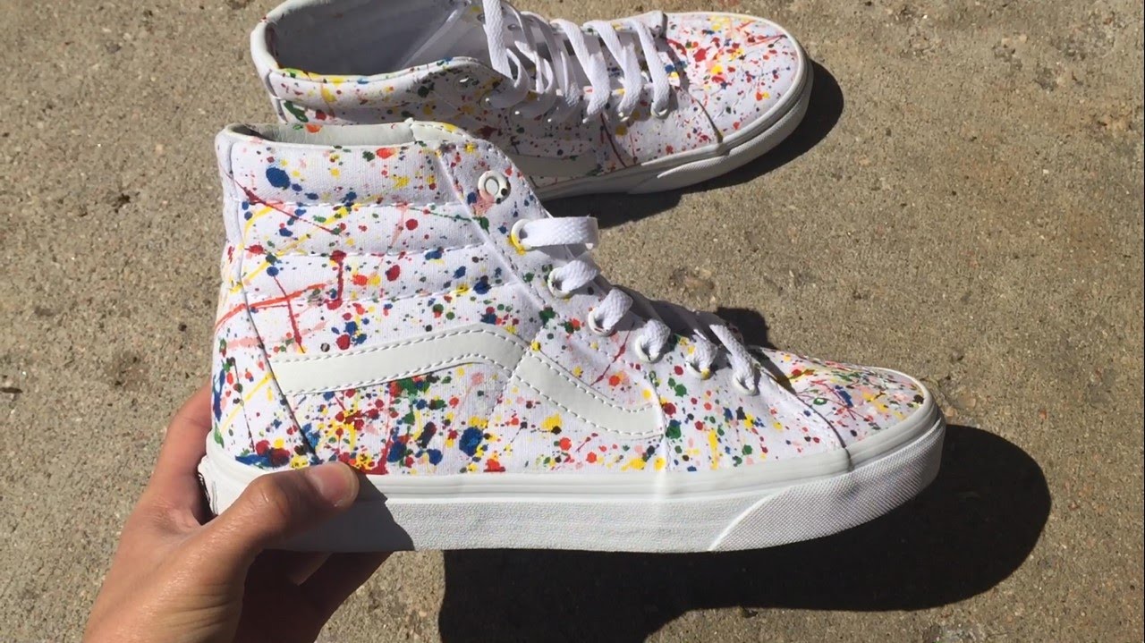 vans paint splatter sk8 hi