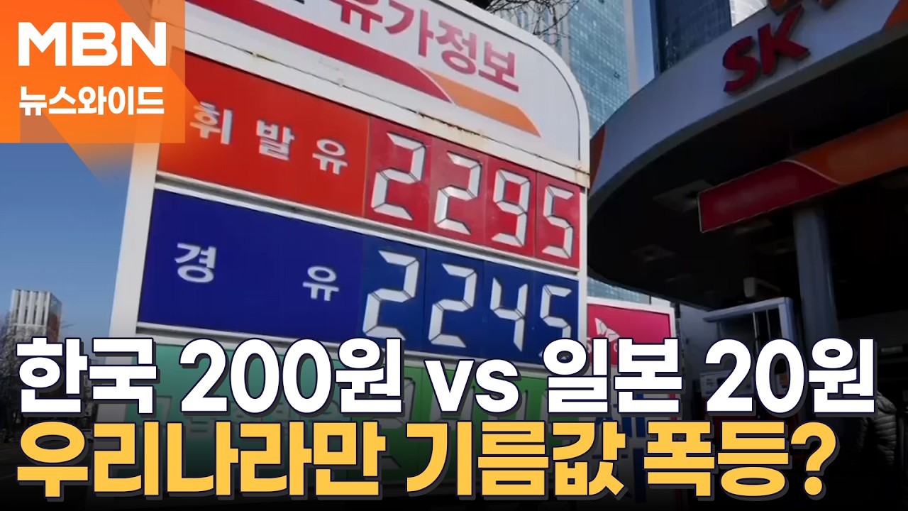 국내 유가 200원 오르는 동안 일본은 20원…우리나라만 폭등한 이유는? [뉴스와이드]