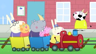 Свинка Пеппа На Русском Все Серии Подряд | Поезд Дедушки Свина Приходит На Помощь | Мультики
