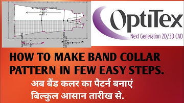 How to Sew a Band Collar: Easy Pattern & Step-by-Step Guide for Beginners !optitex tutorial.