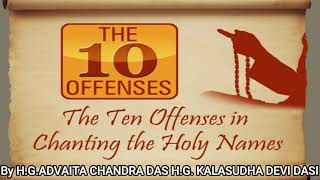 10 offenses to the holy names - Part1