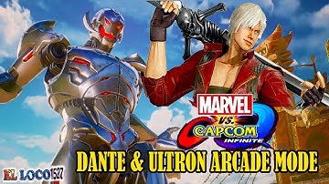MVCI ULTRON & DANTE Arcade Mode Walktrough