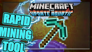 MCPE How to make RAPID MINING TOOL | Using only command block ( No MOD )