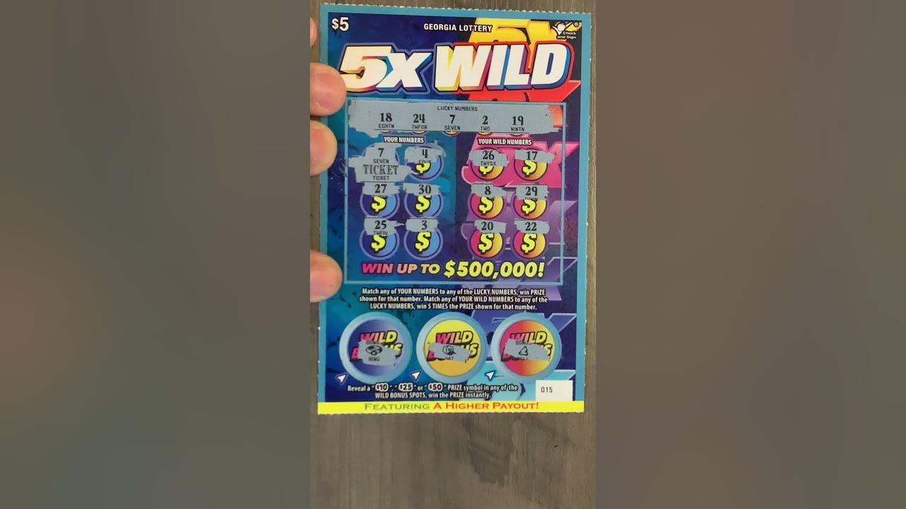 One ticket quickie georgia 5 5x wild winner no 5 