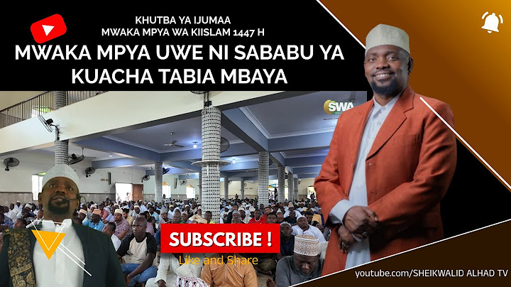 MWAKA MPYA IWE SABABU YA KUACHA TABIA MBAYA