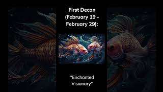 PISCES DECANS- What decan were you born under