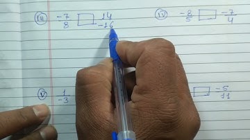 Class 7 - Exercise 9.1 - Q 8 | Fill in the boxes with the correct symbol