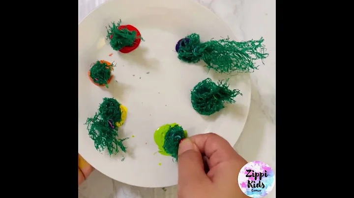 Rainbow Shamrock Mesh Art 🍀🌈🎨...A great process art for this St. Patrick's Day!! ☘️🍀☘️...