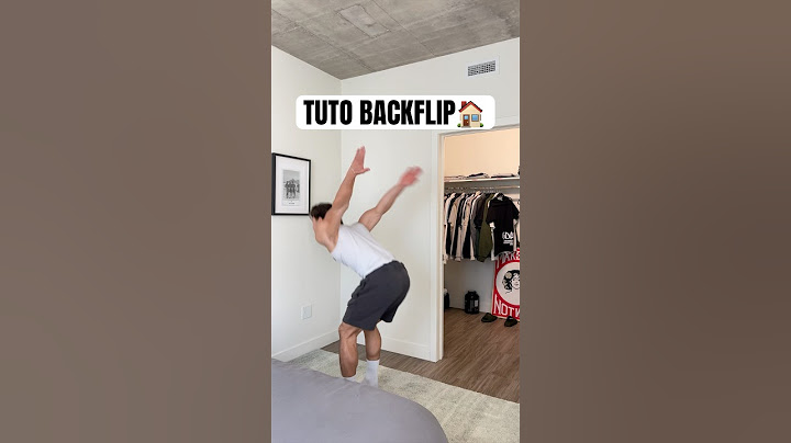 COMMENT FAIRE UN BACKFLIP CHEZ TOI?? 🏡