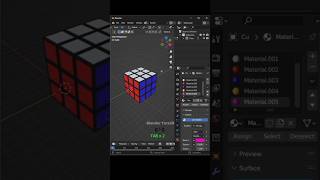 Rubics cube in blender. Blender tips... #blender #rubicscube #cube