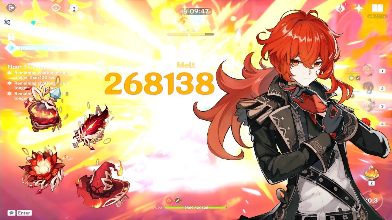 Genshin Impact - Diluc Damage Test