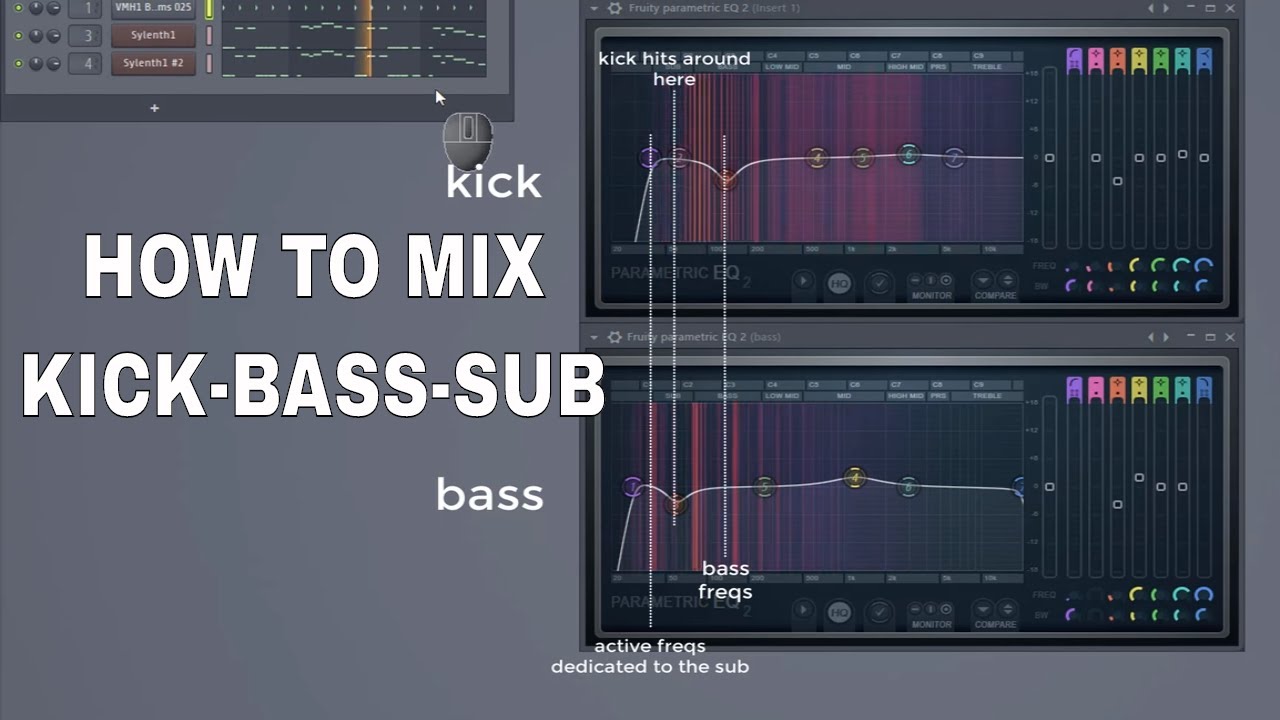 Kick bass and melody. Kick EQ. Bass Kick. Kick Bass FL Studio. Басс и КИК.