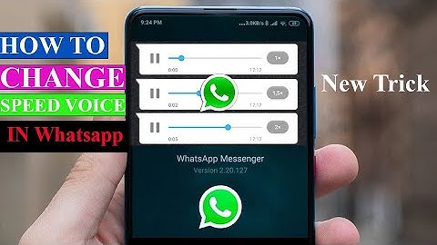 How to change speed of voice message in Whatsapp - How to fix Whatsapp voice message problem