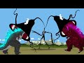 Venom - Siren Head Vs Godzilla And Shin Godzilla | Godzilla Cartoon