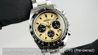 Seiko Prospex Speedtimer Solar Ssc817P1 Pre-Owned