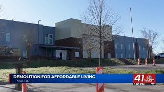 Macon Charter Academy demolished for affordable housing