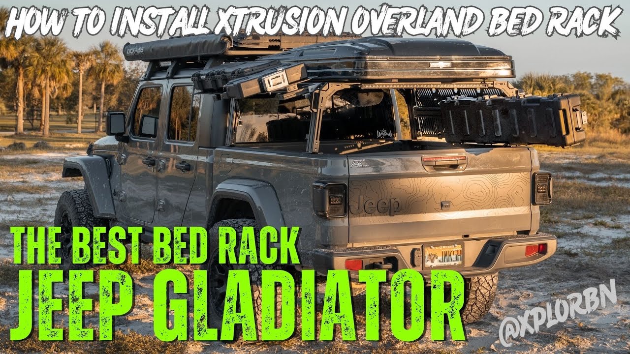 The BEST Bed Rack for Your Jeep Gladiator | Install Xtrusion Overland XTR1