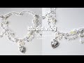 Necklace tutorial - string and wire type necklace🌷🤍🧸 | studio vlog 40 💌