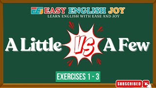 A Little vs A Few Exercise 1 3