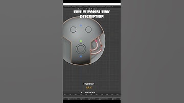 3D scifi robot modeling vol.2.0 cable connections -mds design #shorts 🎭