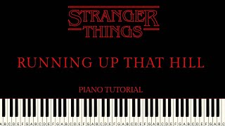 Kate Bush - Running Up That Hill (STRANGER THINGS Piano Tutorial)